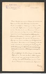 k.k. naturhistorisches Hofmuseum, Intendanzakten 1885-1896 (Hauer), Aktenzahl Z.744.a/1890, Seite 1
